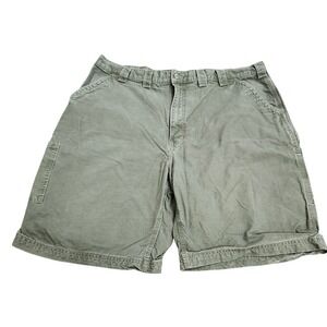 Carhartt Mens B147 OLV Olive Green Canvas Carpenter Shorts Size 44 Workwear